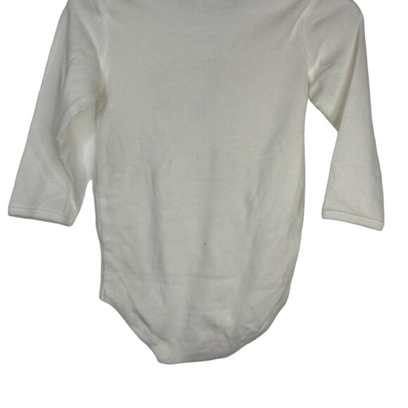 Gymboree Baby Girls Long Sleeve Bodysuit 12–18 Months White Sheep Graphic - Picture 2 of 6